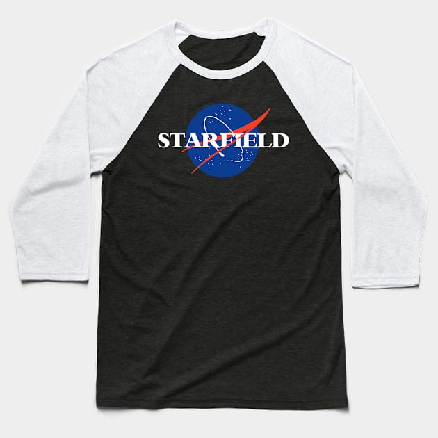 Nasa X Starfield Baseball T-Shirt by ArcaNexus